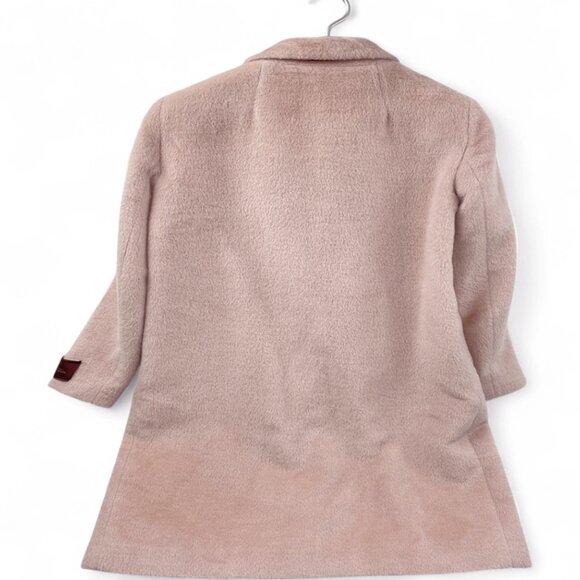 Babaton Stedman Coat Italian Alpaca Wool Blend Salmon Pink Overcoat Women's XXS - Picture 5 of 13
